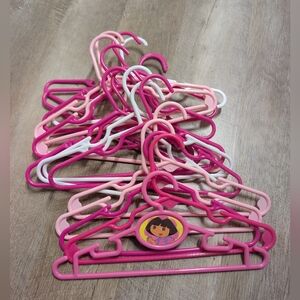 Pink and White Children's Hangers